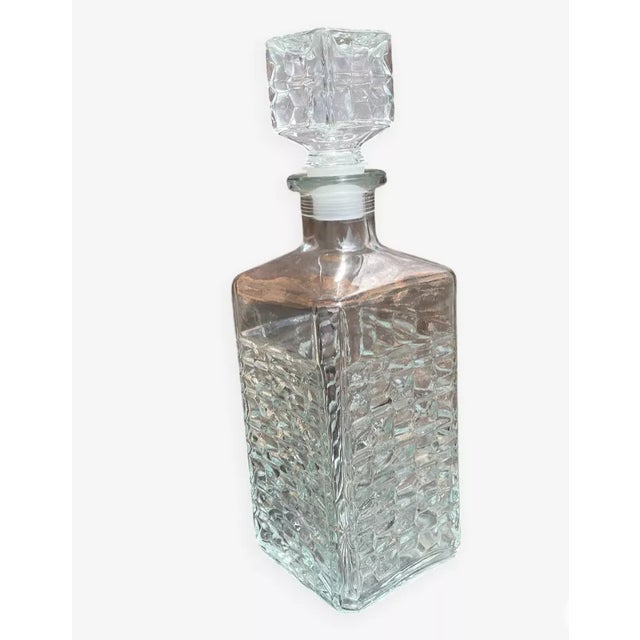Glass Whiskey Decanter, 1970s For Sale - Image 9 of 9