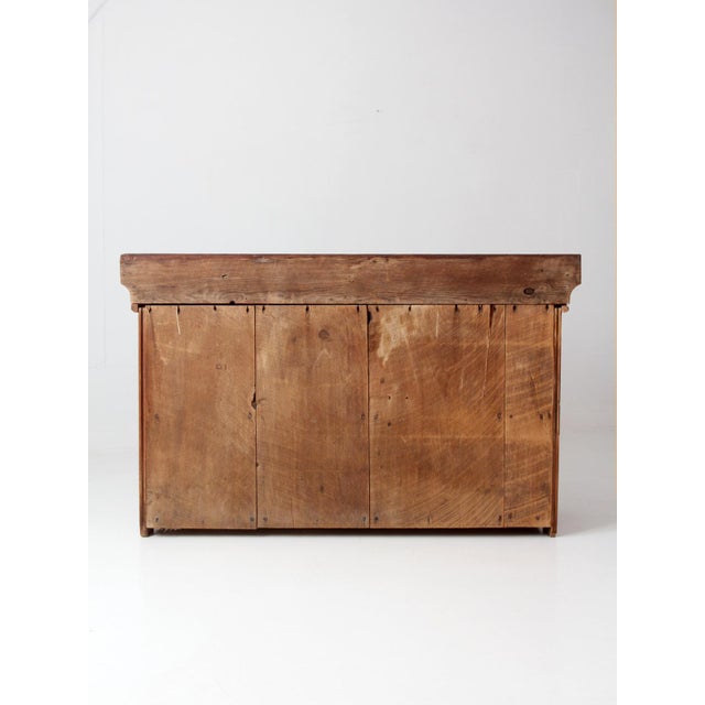 Antique Primitive Wood Dry Sink Cabinet For Sale - Image 11 of 17