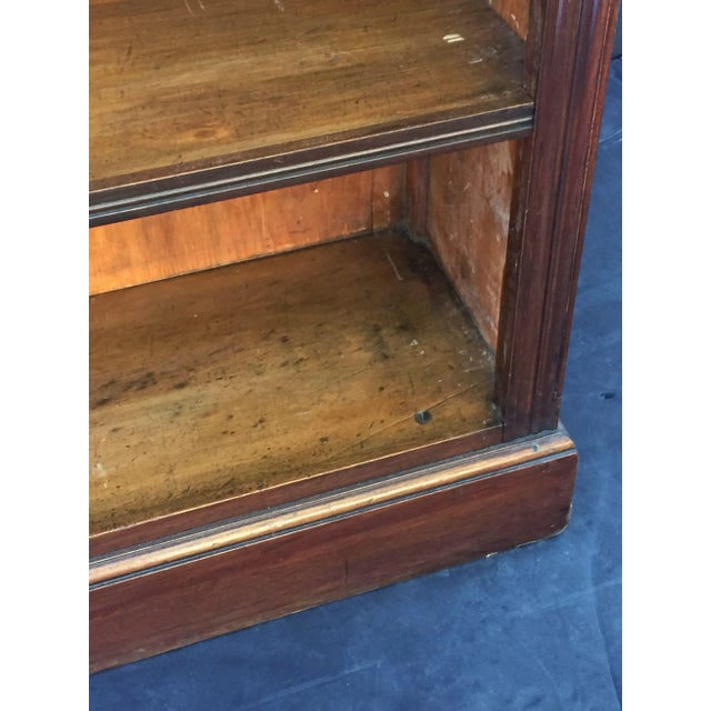 English Open Bookcase of Mahogany For Sale - Image 11 of 12