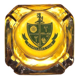 The Everglades Club Glass Ashtray For Sale