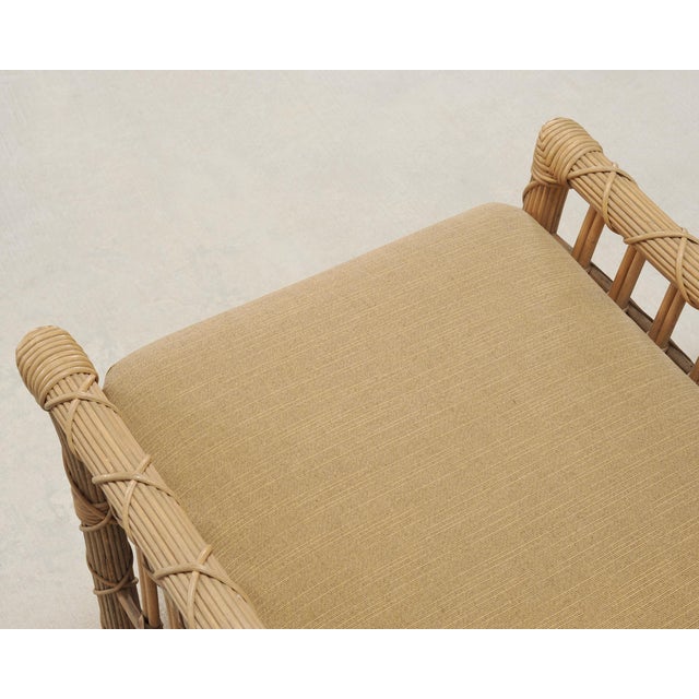 Set of Eight Danny Ho Fong Rattan Garden Dining Armchairs For Sale - Image 13 of 18