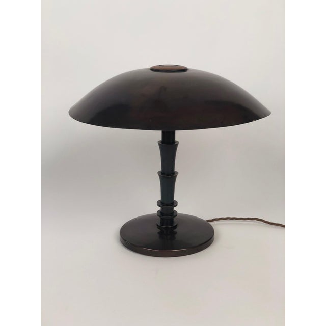 Large Art Deco Table Lamp in Bronze, 1925 For Sale - Image 3 of 18