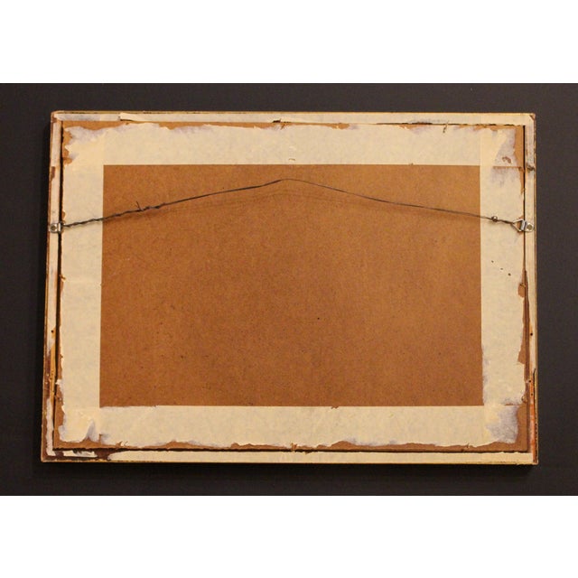 Japanese Early 20th Century Japanese Woodblock Print in Frame For Sale - Image 3 of 4