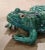 Late 20th Century Vintage French Carved and Painted Terracotta Frog Sculpture For Sale - Image 4 of 7