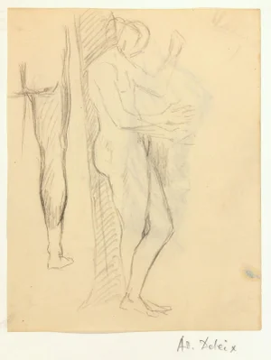 Pencil Sketch - Male Study, C. 1930, Artwork