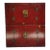 Early 19th Century Red Stacked Antique Trunks For Sale