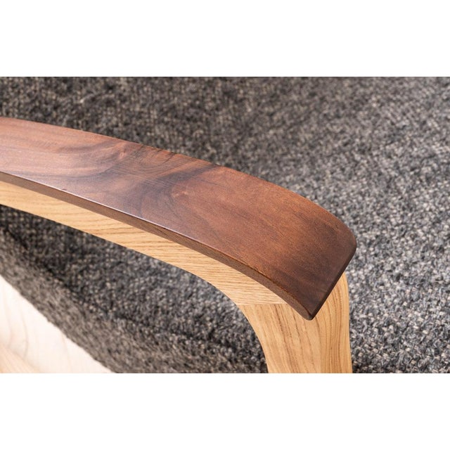 Charcoal Mid-Century Modern Rocking Chair, 1950s For Sale - Image 8 of 14