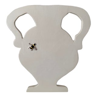 Silhouette Urn Vase With Bee For Sale