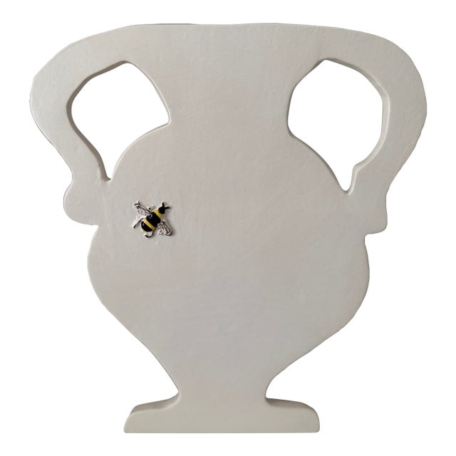 Silhouette Urn Vase With Bee For Sale