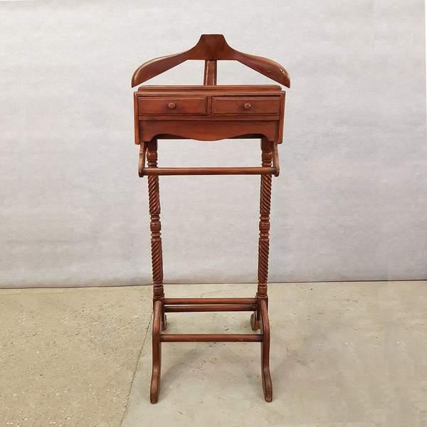 Vintage Gentleman S Wooden Valet Stand Suit Rack Clothing Hanger