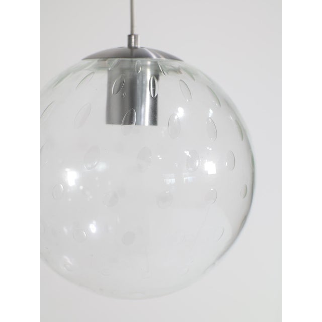 Glass Globe Pendant Lamp from Raak Amsterdam, 1960s For Sale - Image 4 of 5