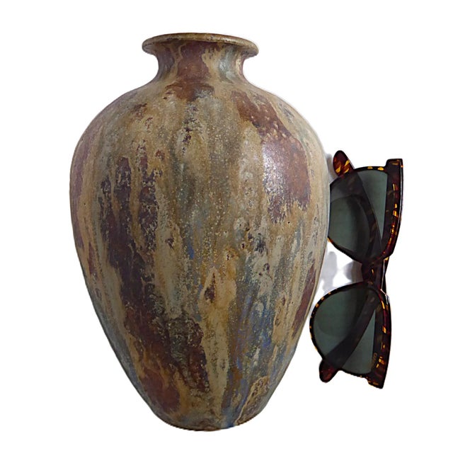 Art Deco Period Gres Stoneware Vase Satin Finish by Roger Guérin , Belgium 1930s For Sale - Image 9 of 9