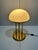 Mid-Century Modern Brass Table Lamp with Opal Glass Dome, Germany, 1970s For Sale - Image 3 of 15