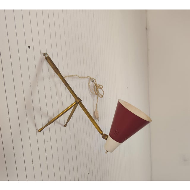 Metal Vintage Table Lamp by Giuseppe Ostuni, 1940 For Sale - Image 7 of 11