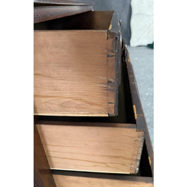 19th Century Rosewood Secretary Desk With Bookcase Top For Sale - Image 18 of 18