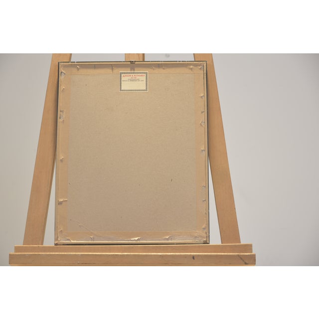 Steel Engraving by Honoré Daumier, Les Alarmists Son Alarmee, Le Charivari Magazine, Circa 1860, Framed Under Glass with Berlin Molding, Silver-Plated For Sale - Image 6 of 8