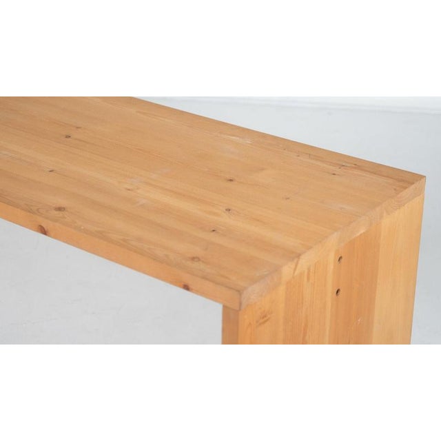 Tan the Mobili Nella Valle Series Dining Table by Mario Ceroli for Poltronova, 1970 For Sale - Image 8 of 12