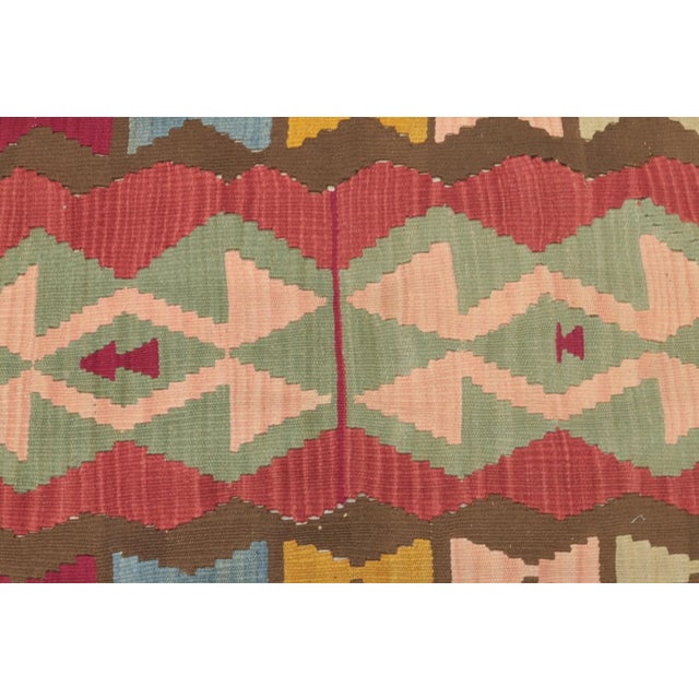 1980s Tribal Brown Handmade Kilim For Sale - Image 11 of 13
