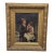 Antique Oil Painting of Grandfather With Son, Framed For Sale