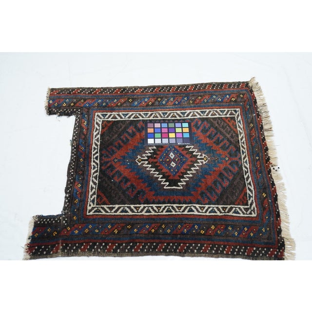 Vintage Balouch Rug 2'2'' X 2'4'' For Sale - Image 10 of 12