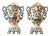Earthenware Altar Vases, 19th Century, Set of 2 For Sale