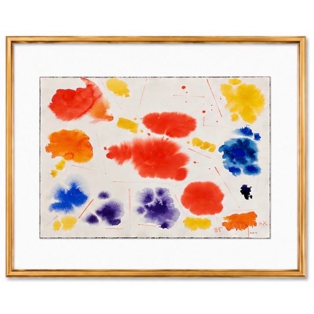 James McCray Expressionist Watercolor Painting, 1985, Signed, 22¼” X 31” For Sale - Image 6 of 9