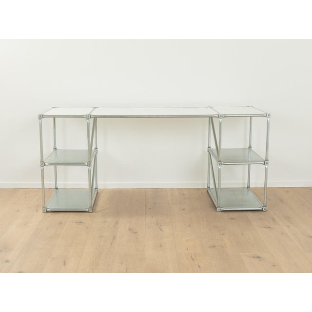 Vintage Desk in Stainless Steel, 1980s For Sale - Image 12 of 12