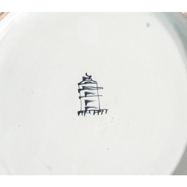 Hand Painted Ceramic Plate from Mazzotti Albisola For Sale - Image 9 of 18