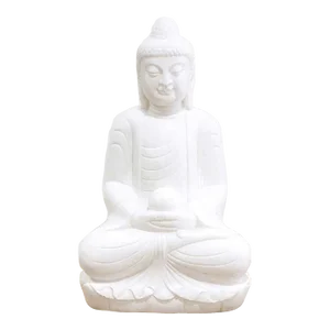 Large Marble Meditative Garden Buddha