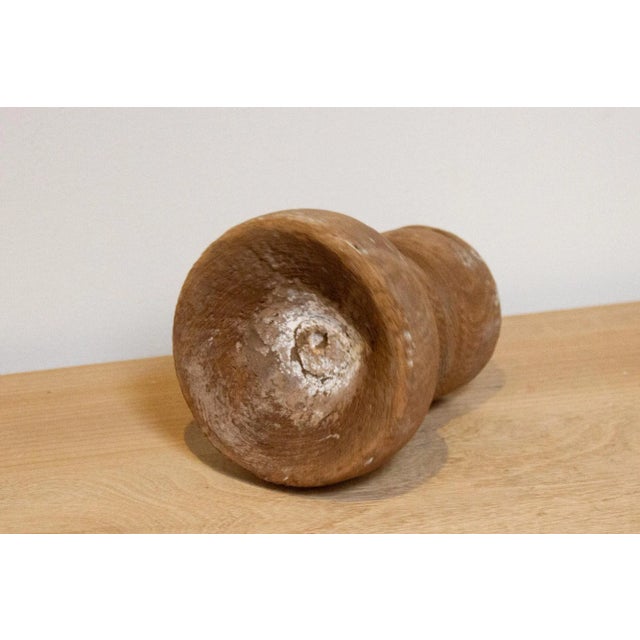 Petite Country Wood Candle Holder-Chilika For Sale - Image 4 of 6