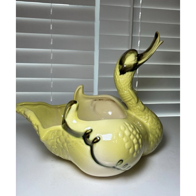 **Vintage Hull USA #69 Pottery Swan Planters – Set of 2 (Large & Small)** Add timeless charm to your décor with this...