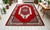 Mid-Century Modern 1970s Turkish Hand-Woven Low Pile Floral Medallion Area Rug For Sale - Image 3 of 18