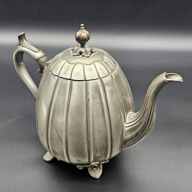 Pewter Teapot from James Dixon & Sons Shefield For Sale - Image 4 of 8