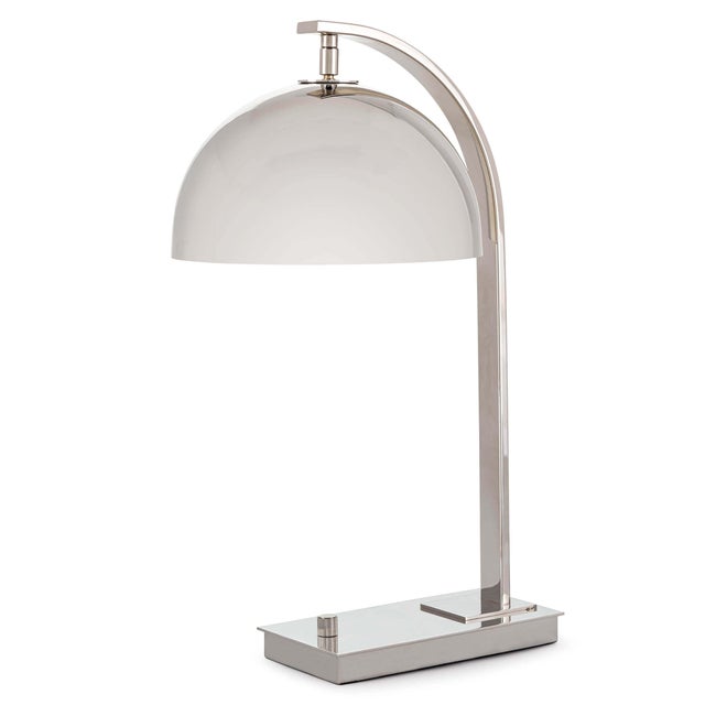 Regina Andrew Otto Steel Desk Lamp, Polished Nickel For Sale - Image 4 of 8