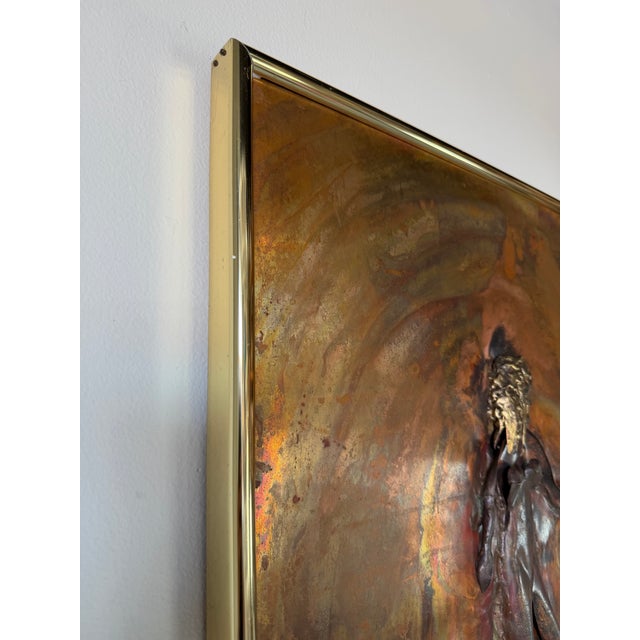 1970's Payez Brutalist Abstract Mixed Metal Wall Art Sculpture For Sale - Image 11 of 12