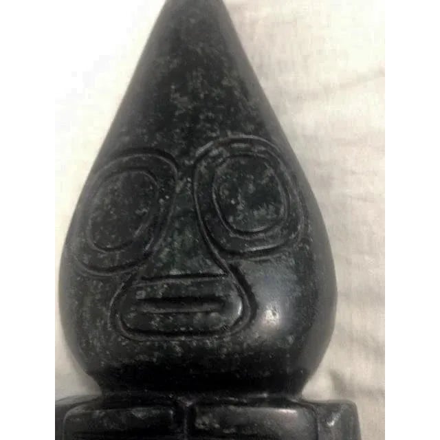 Vintage Black Stone Sculpture For Sale - Image 4 of 8