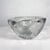 1960s Modern Heavy Art Glass Bowl Thick Rim Textured Ice Block For Sale - Image 9 of 11