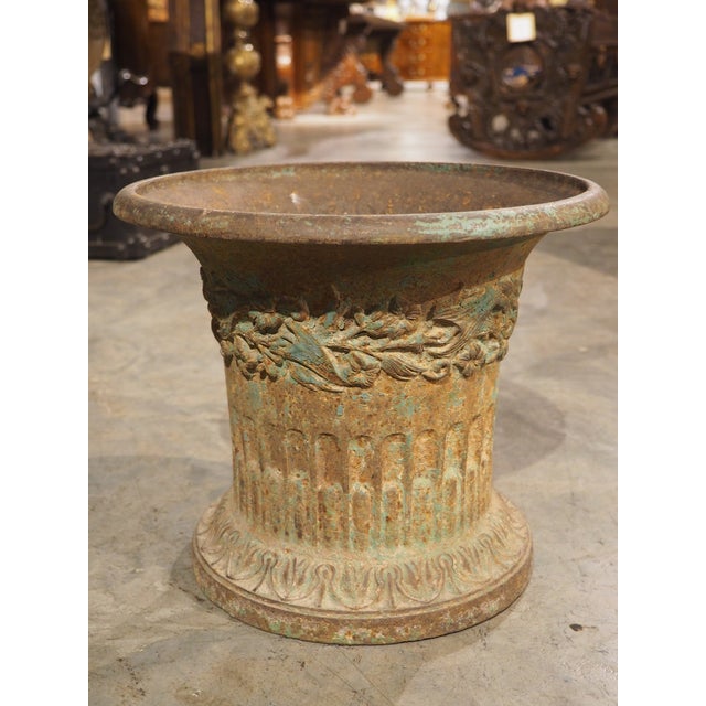 Pair of Charles X French Cast Iron Jardiniere Pots From the Early 1800s For Sale - Image 15 of 18