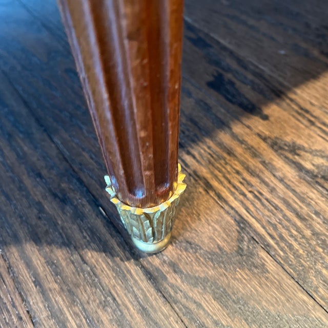 1900s Antique Commode With Genuine Marble Top and Bronze Work For Sale - Image 10 of 12