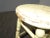 Vintage French Country Farmhouse Chic Yellow Rustic Stool For Sale In Los Angeles - Image 6 of 11