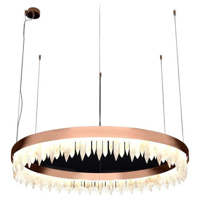 Black Urano Copper 80 Pendant Light 1 by Italian Alabaster For Sale - Image 8 of 8