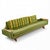 Adrian Pearsall Style Kroehler American Leisure Mid Century Sofa Walnut Sofa For Sale - Image 9 of 9