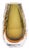Dusty Olive Crystalized Glass Vase- Tall For Sale