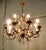 1930s Large French Brass Chandelier with Crystal Lustres, 1930 For Sale - Image 5 of 8