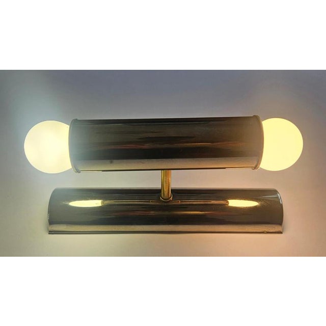 Mid-Century Chrome and Brass Tubular Wall Lamp from TZ Schmitz Leuchten, 1970s For Sale - Image 13 of 17