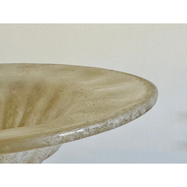 Mid 20th Century Italian Scavo Glass Compote For Sale - Image 9 of 15