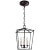 Darlana Mini Lantern in Aged Iron Designer: Chapman & Myers Canopy: 5.5" Round Mounting: Chain Shade Detail: No Option...