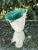 Vase form Corolle of the 50s produced by Elchinger, rare white matte color, églomized green interior This piece has an...