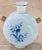 Japonisme Pilgrim Vase, Blue & White Botanical Enamel, Circa 1890 For Sale - Image 3 of 11
