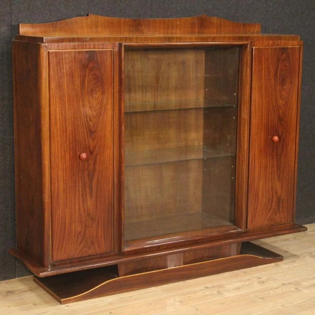 Mid-Century Italian Showcase in Wood, 1950s For Sale - Image 13 of 13